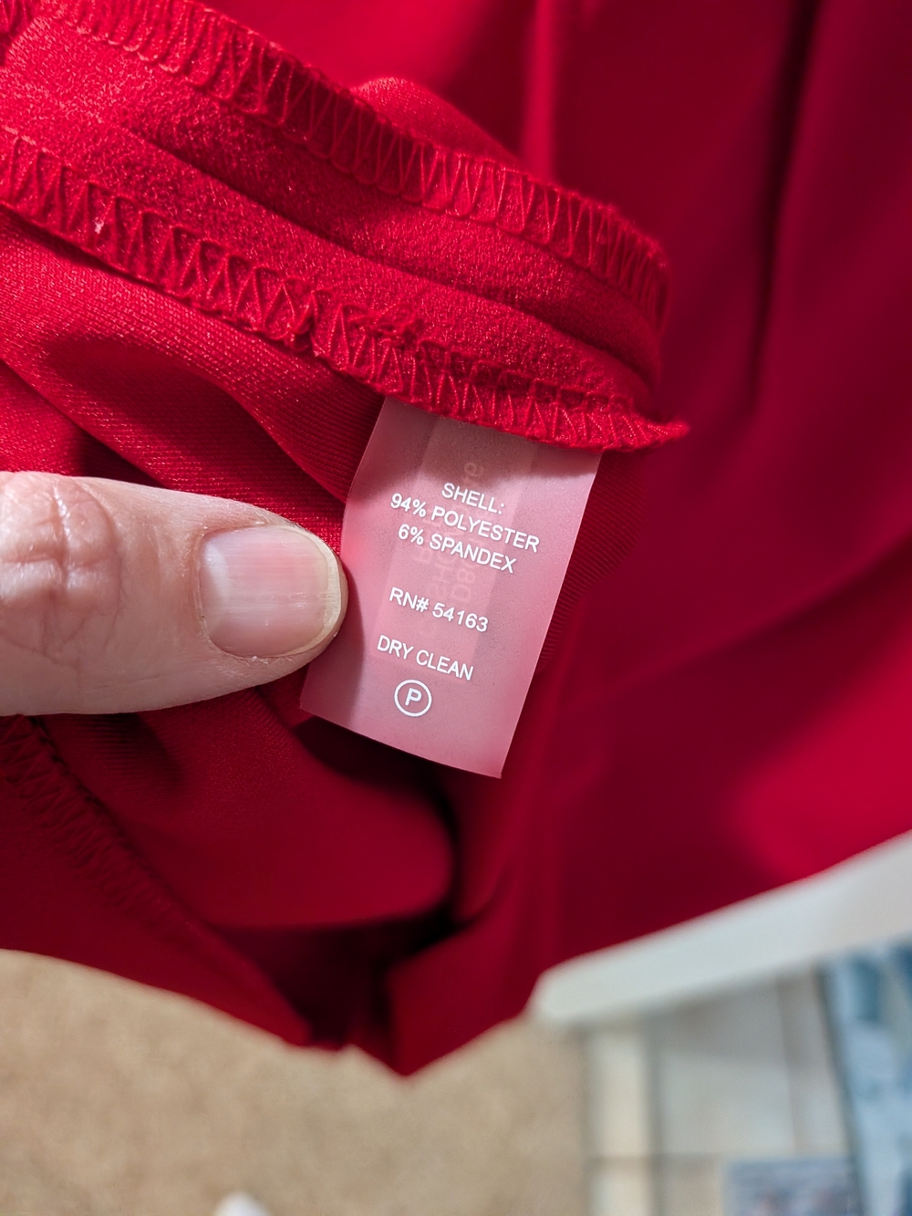 Calvin Klein Women's Red Sheath Dress - Picture 6 of 15